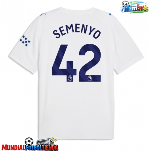 Camiseta Manchester City Antoine Semenyo #42 Tercera Equipación Replica 2026-27 mangas cortas